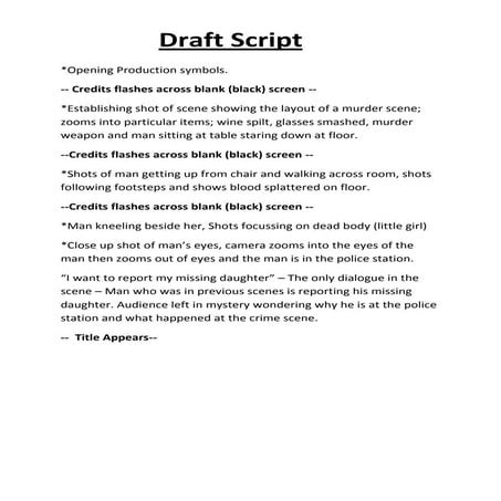 Draft script