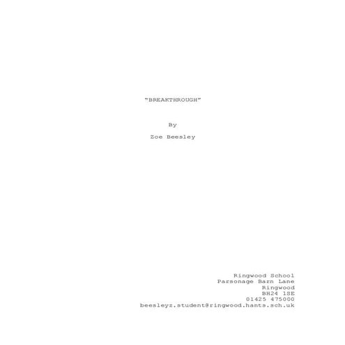 Homeless Movie Script | PDF
