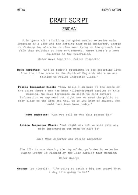 SCRIPT FOR CONVERSATION | PDF