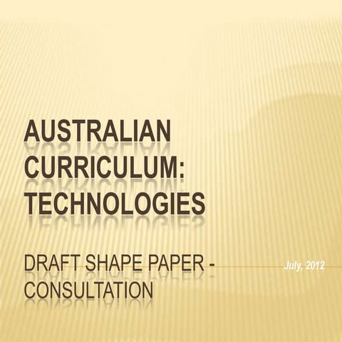 Draft Shape Paper Technologies