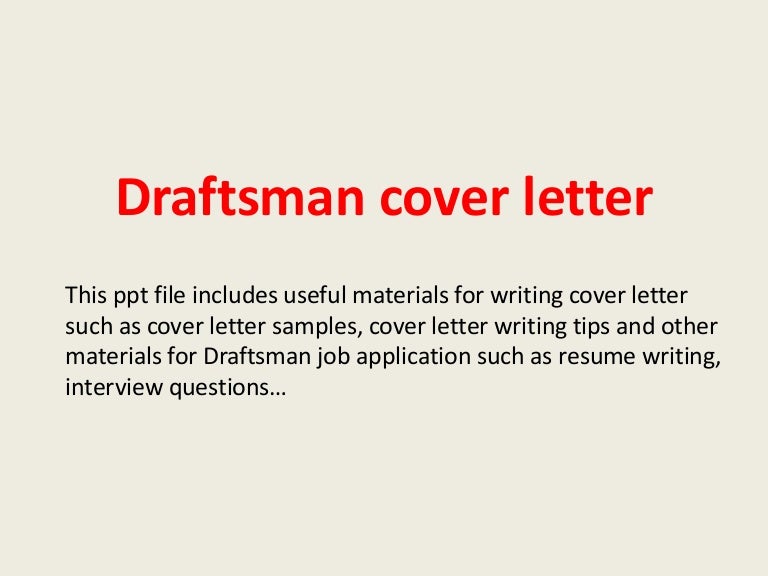 mechanical drafter cover letter