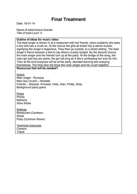 Horror risk assessment | DOCX