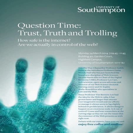 Trust truth and trolling