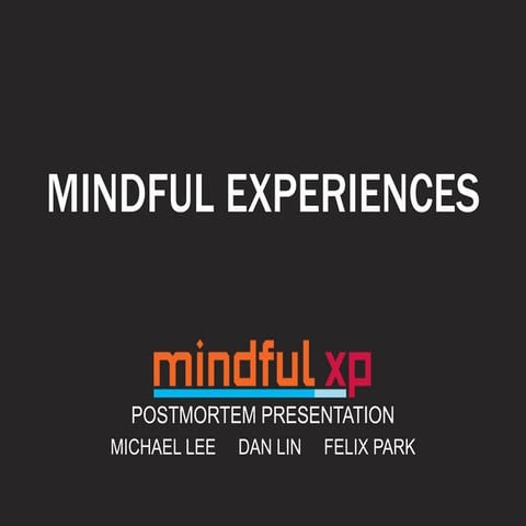mindful xp Video Postmortem