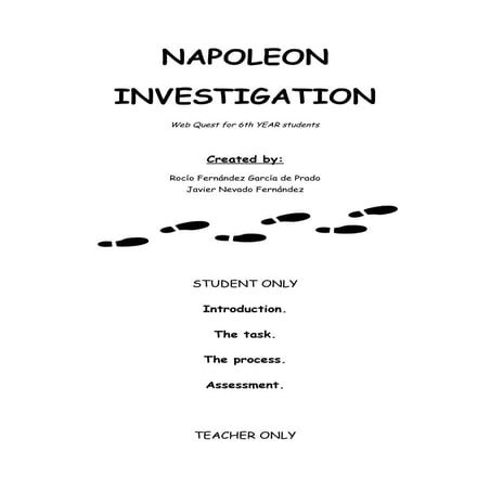 Napoleon Webquest Guidelines