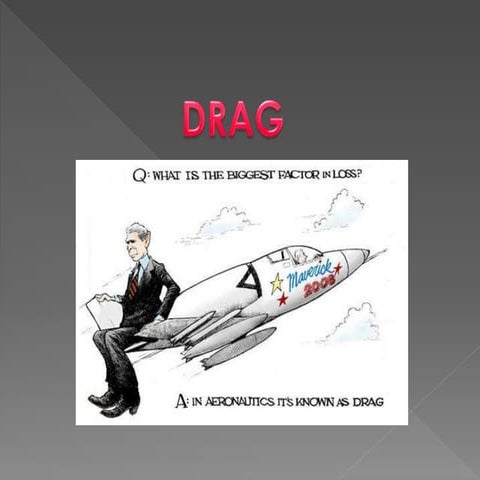 Drag in aircrafts