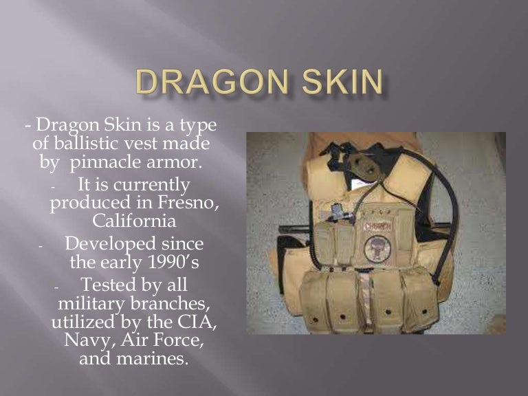 Dragon Skin Bullet Proof Clothing