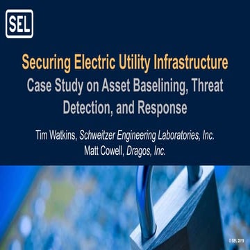Securing Electric Utility Infrastructure