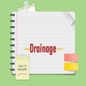 Drainag class 9.important ppt for students to study