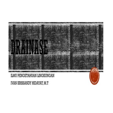 sistem drainase lingkungan pada bangunan gedung