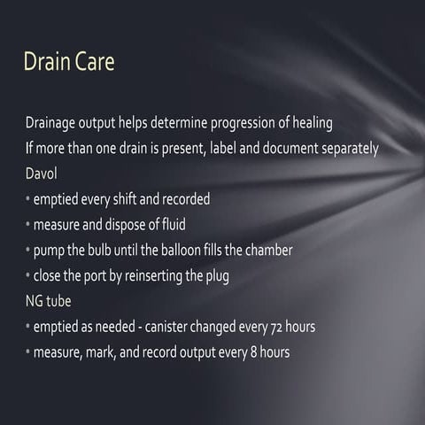 Drain care 