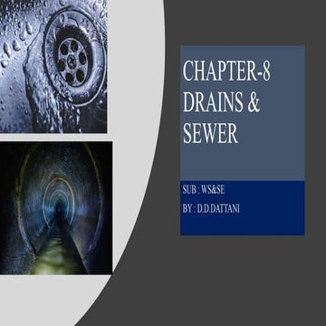 Drains and sewer