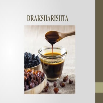 General Wellness & Restorative Tonic: Draksharishta