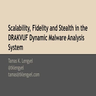 Scalability, Fidelity and Stealth i...