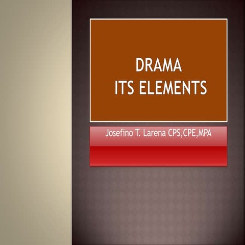 Introduction to Drama | PPTX