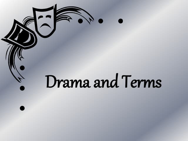 Drama and terms powerpoint (original)