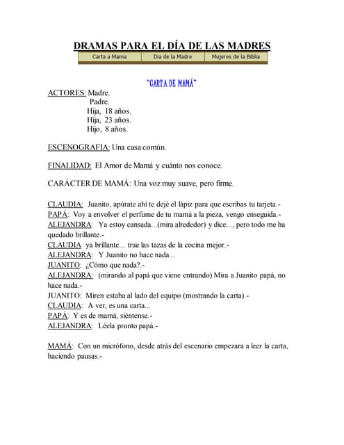 GUION DE TEATRO PARA EL DIA DE LA MADRE-BUSCANDO UNA REINA | PDF