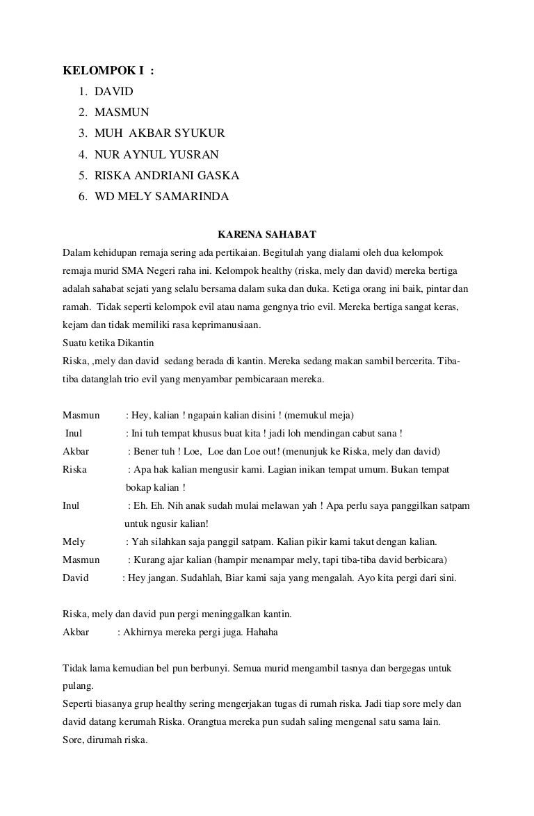 Drama tentang persahabatan