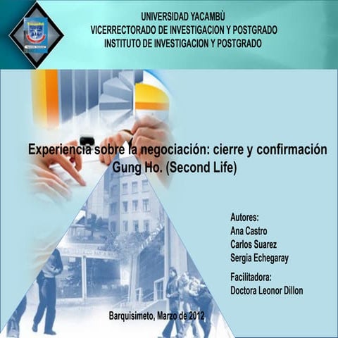 Dramatizacion y cierrre negociacion