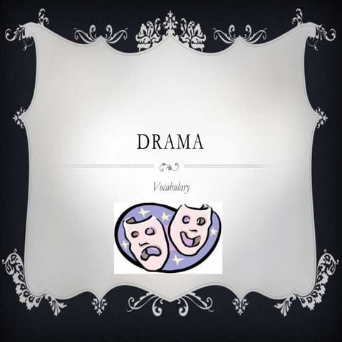Drama vocabulary ppt and test