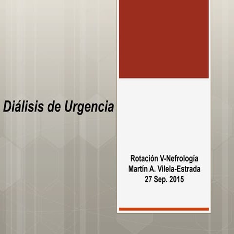 Diálisis de Urgencia
