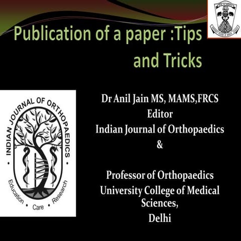 Dr anil jain paper acceptance in index journal  tips and tricks dr. anil.k.jain