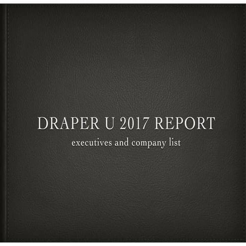 Draper u 2017 report | PDF