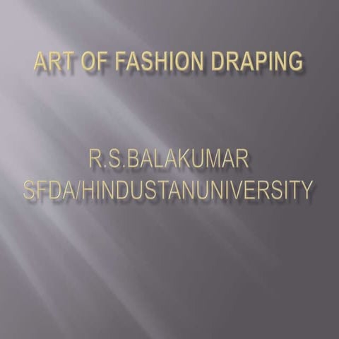 Draping ppt