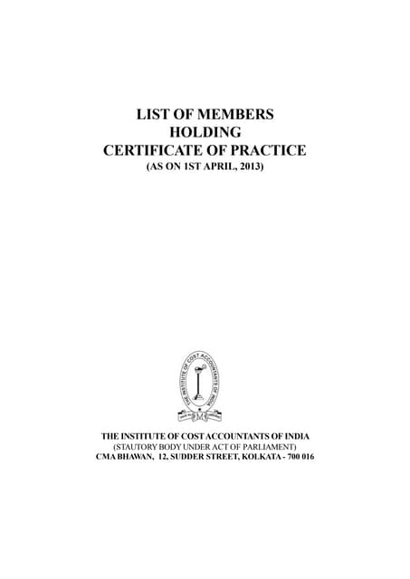 Dr archana dhawan bajaj - member practice-2013 2015