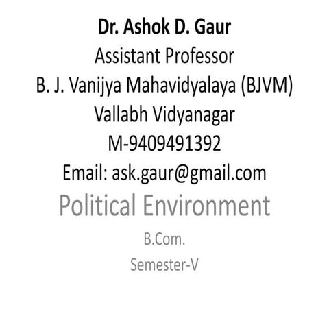 Business  Environment