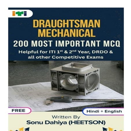 Draughtsman Mechanical Question Paper ITI 1st, 2nd Year MCQ Book Free