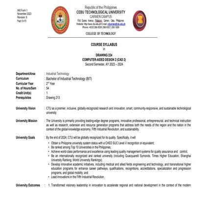 DRAW-224 : Technical Drawing for BIT Students.docx