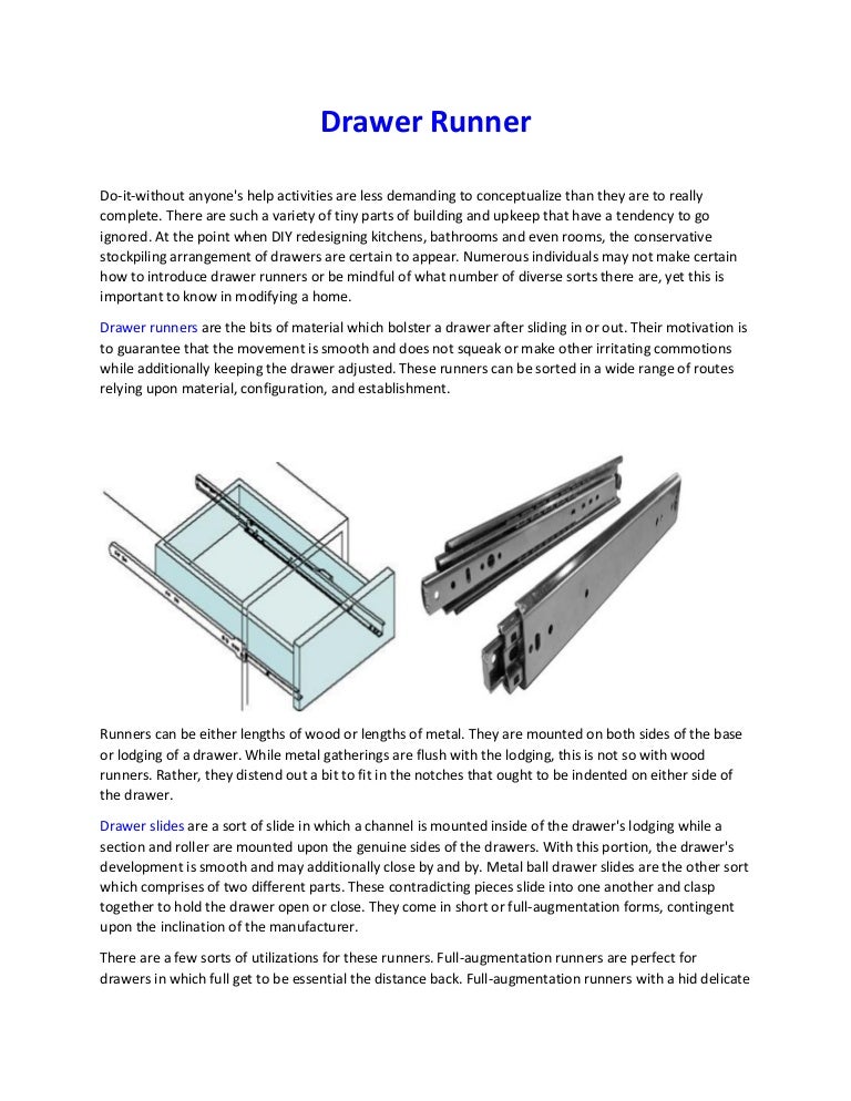 Drawer Runner