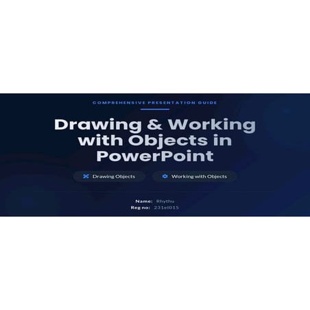 drawing and working with objects. Pdf. Ppt | PDF