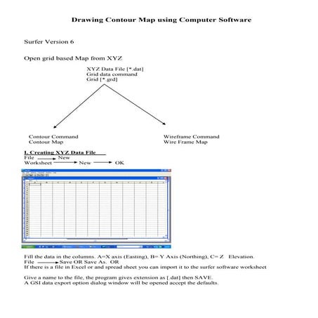 Drawing Contour Map using Computer Software | PDF