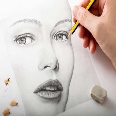 Drawing For Beginners, Learn To Draw Faces, Pencil Drawings For Beginners, Ho...