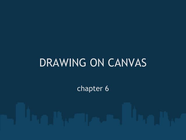 Drawing on canvas