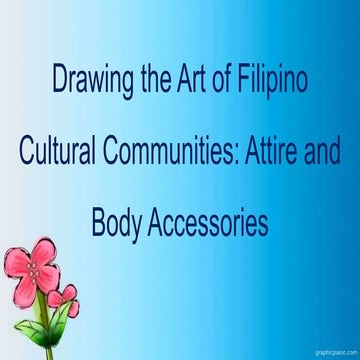 Drawing the art of filipino cultural communities