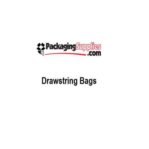 Drawstring bags | PPTX