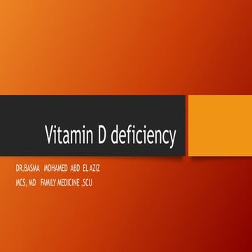 vitamin D deficiency | PPTX