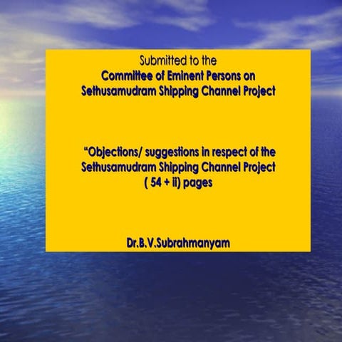Dr.BVS_to_Sri Rama Sethu Committee