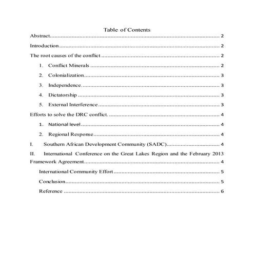 D.R.C Conflict of 1994-2003, which is also known as Africa’s first world war.