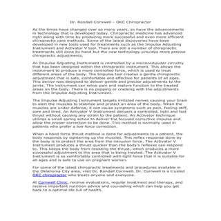 Dr cornwell   okc chiropractor