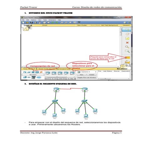 Creación de red inalámbrica con cisco packet tracer | DOCX