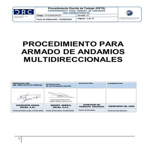 Drcpets   armado de andamios