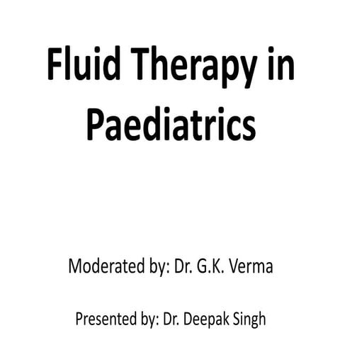Dr deepak seminar on fluid