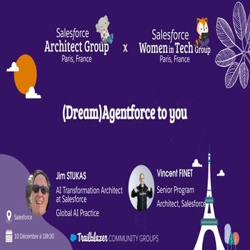 (Dream)Agentforce to you- women in tech event