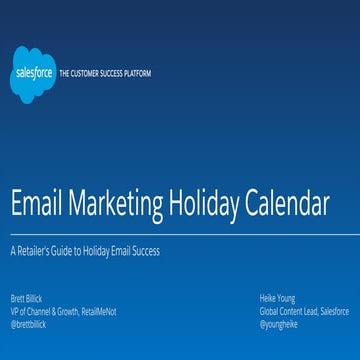 Email Marketing Holiday Calendar: A Retailer's Guide to Holiday Email Success