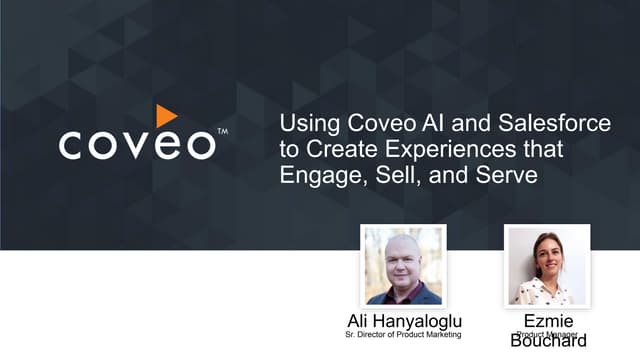 Dreamforce To You London 2019 - Coveo Presentation