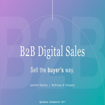 B2B Digital Sales - Sell the buyer’s way